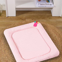 Pink Breathable Cooling Pet Mat - Ice Bean Summer Bed for Small Dogs (M : 42x58cm)
