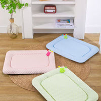 Pink Breathable Cooling Pet Mat - Ice Bean Summer Bed for Small Dogs (M : 42x58cm)