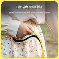 Grey Shock Absorbing Dog Leash with Reflective Stitching - 135cm for Small to Large Dogs