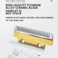 Professional Pet Grooming Hair Clipper Kit - Rechargeable, Low Noise, with Ceramic Blades & 5-Speed Adjustment(Gray)