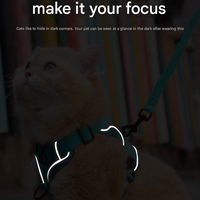 Grey Reflective Mesh Dog Harness and Leash Set - Adjustable No-Pull Vest - M