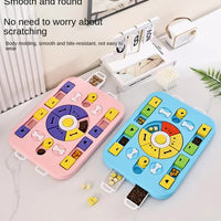 Blue Advanced Interactive Dog Puzzle Toy - Multi-Mechanism Treat Dispensing Slow Feeder for Mental Enrichment