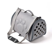 Grey Stylish EVA Pet Carrier Bag - Lightweight Portable & Breathable Travel Crate for Small Dogs & Cats
