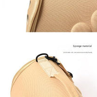Khaki Stylish EVA Pet Carrier Bag - Lightweight Portable & Breathable Travel Crate for Small Dogs & Cats