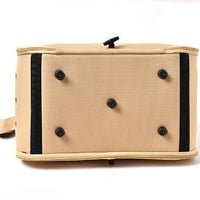 Khaki Stylish EVA Pet Carrier Bag - Lightweight Portable & Breathable Travel Crate for Small Dogs & Cats