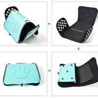 Blue Stylish EVA Pet Carrier Bag - Lightweight Portable & Breathable Travel Crate for Small Dogs & Cats