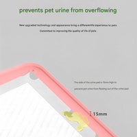 Black Reusable Silicone Pet Pee Pad Holder - Non-Slip Training Tray with Spill-Proof Edges for Dogs & Puppies(62cm x 42cm)