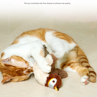 Crab Electric Flapping Plush Cat Toy with Sound - Realistic Self-Play Pet Toy