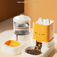 Blue Automatic Pet Feeder and Water Dispenser Set - Large Capacity Gravity Food & Water Combo for Cats & Dogs