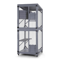 i.Pet Cat House Wooden 180cm Rabbit Hutch Pet Condo Small Dog Enclosure Cage