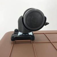 YES4PETS Brown Large Dog Puppy Cat Crate Pet Carrier Cage With Tray, Bowl & Wheel