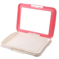 YES4PETS Large Portable Dog Potty Training Tray Pet Puppy Toilet Trays Loo Pad Mat Pink