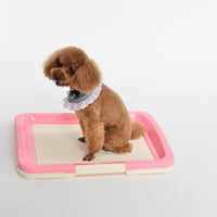 YES4PETS Large Portable Dog Potty Training Tray Pet Puppy Toilet Trays Loo Pad Mat Pink