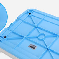 YES4PETS Medium Portable Dog Rabbit Potty Training Tray Pet Puppy Toilet Trays Loo Pad Mat With Wall Blue