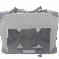 YES4PETS Small Portable Foldable Dog Cat Puppy Soft Crate Rabbit Cage-Grey