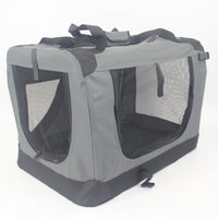 YES4PETS XXXL Portable Foldable Pet Dog Cat Puppy Soft Crate-Grey