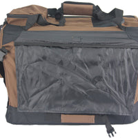 YES4PETS Medium Foldable Soft Dog Cat Puppy Rabbit Crate With Curtain-Brown