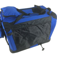 YES4PETS XL Foldable Pet Dog Puppy Cat  Soft Crate With Curtain-Blue