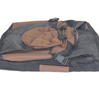 YES4PETS XL Foldable Soft Dog Puppy Cat Crate With Curtain-Brown