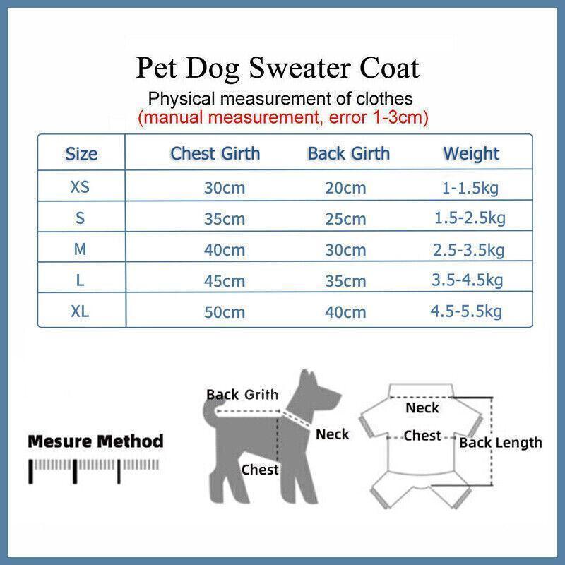 L Size Cute Pet Dog Warm Jumper Sweater Clothes Puppy Cat Knitwear Knitted Coats Winter - Green Lemon