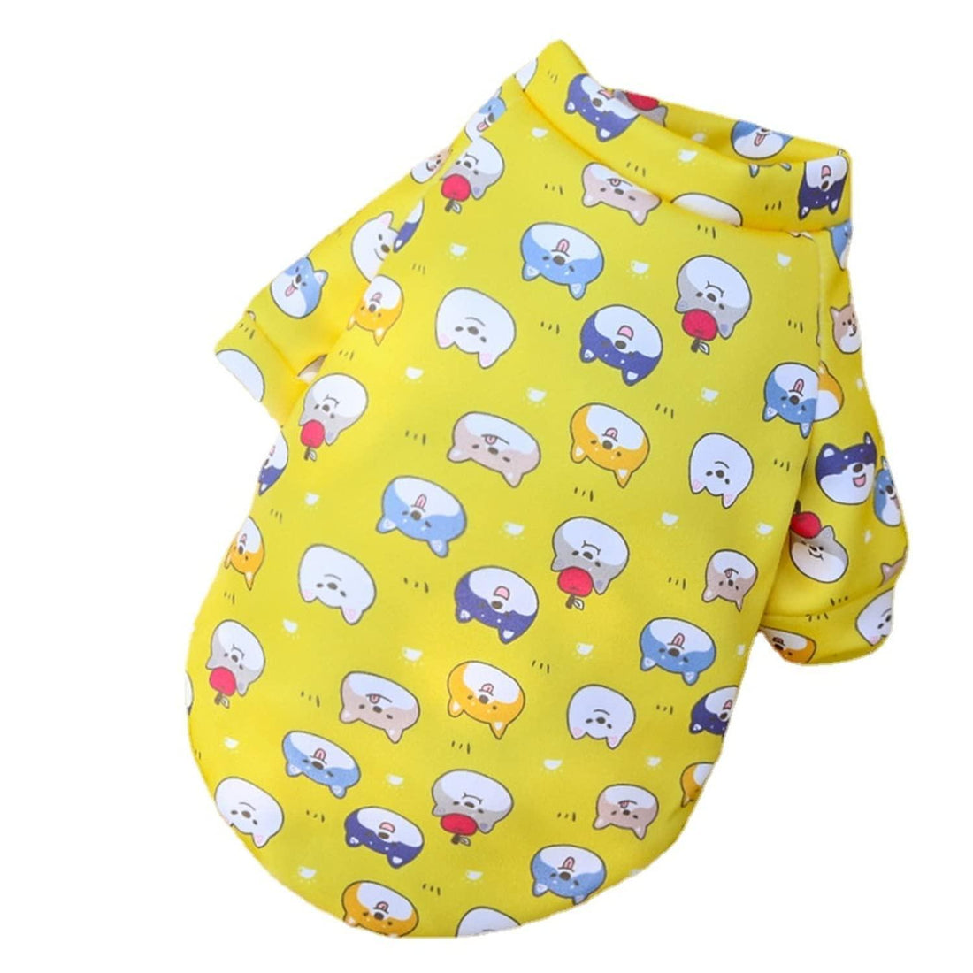 L Size Cute Pet Dog Warm Jumper Sweater Clothes Puppy Cat Knitwear Knitted Coats Winter - Yellow Giraffe