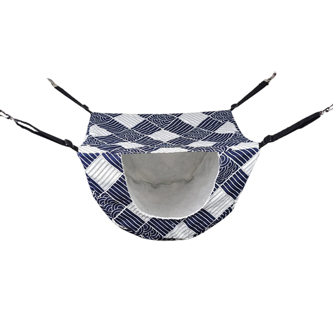 Cat Hammock Hanging Bed Cage Nest Soft Pet House Basket Cat Sleeping Supplies - Blue Whale