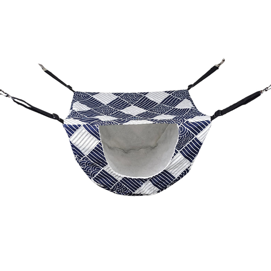 Cat Hammock Hanging Bed Cage Nest Soft Pet House Basket Cat Sleeping Supplies - Blue Whale