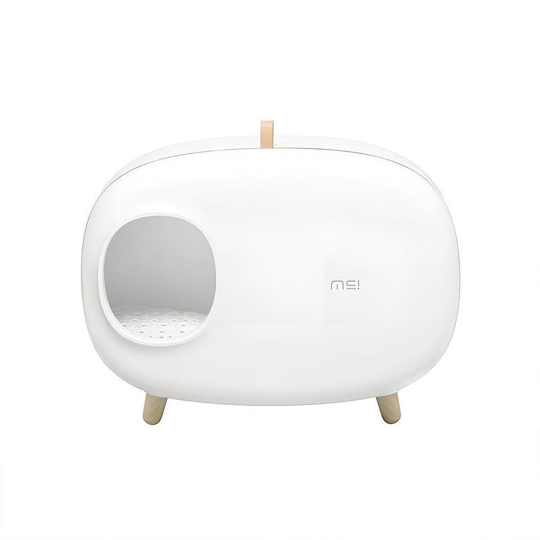 Cat Litter Box Semi-closed Cat Supplies Cat Toilet Drawer Large Cat Litter Box - White