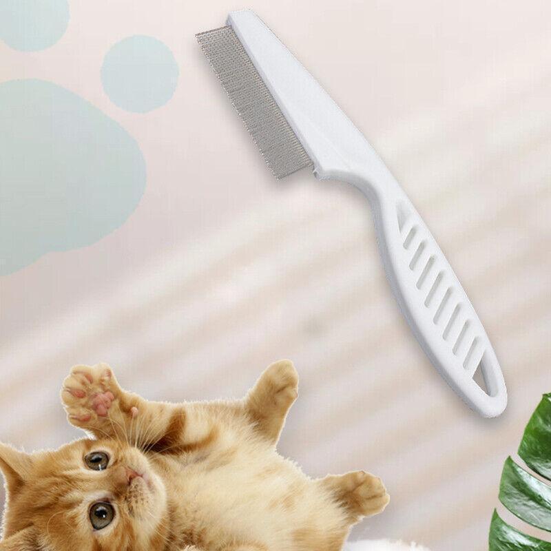 1PC Small Fine Toothed Flea Flee Metal Nit Head Hair Lice Comb with Handle - White