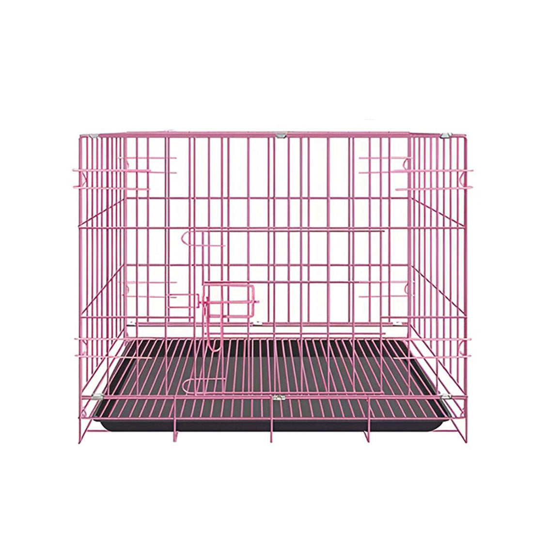 Metal Dog Crate Pet Cage with Divider for Puppies Cats Kennel Indoor Pet House - Small-Blue