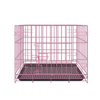 Metal Dog Crate Pet Cage with Divider for Puppies Cats Kennel Indoor Pet House - Small-Blue