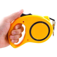 5M Dog Lead Leash Strong Retractable Extendable 5M Lockable Heavy Duty 15Kg - Yellow