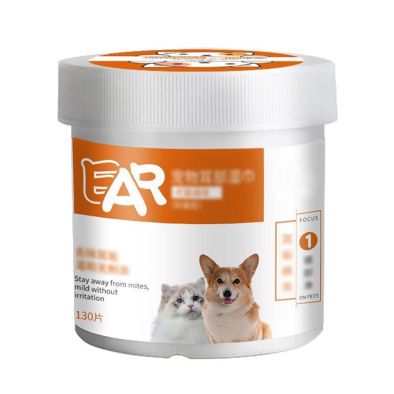 130pcs Wipes Wet Pet Eye/Ear Dog Cat Tear Stain Remover Cleaning Paper Wipes - Eye Wipes