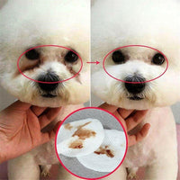 130pcs Wipes Wet Pet Eye/Ear Dog Cat Tear Stain Remover Cleaning Paper Wipes - Ear Wipes