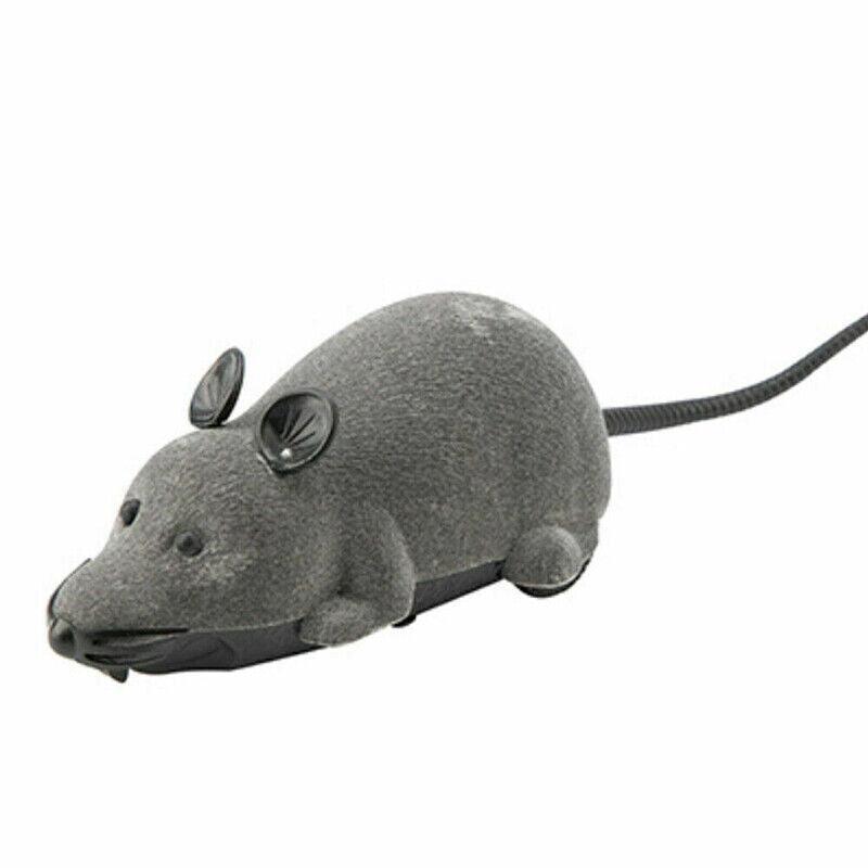 Pet Cat Puppy Toy Wireless Remote Control Electronic Rat Mouse Mice Toys Stock - Black