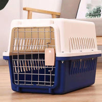 S Size Dog Cat Rabbit Portable Tote Crate Pet Carrier Kennel Travel Airline Carry Bag - Blue
