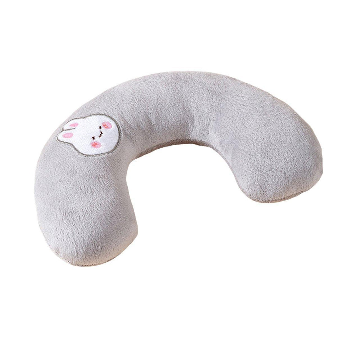 Dog Pet U Shaped Pillow Cartoon Breathable Cat Sleeping Cushion for All Seasons - Brown
