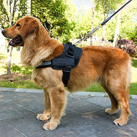 Adjustable Dog Vest Harness for Small Medium Dogs Comfortable No Pull Design - Black-L