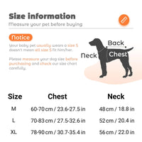 Adjustable Dog Vest Harness for Small Medium Dogs Comfortable No Pull Design - Black-XL