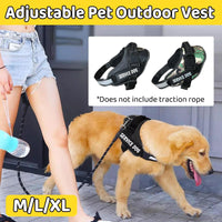 Adjustable Dog Vest Harness for Small Medium Dogs Comfortable No Pull Design - Camouflage-L