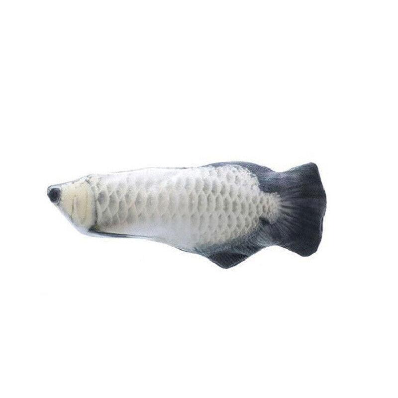 Electric Dancing Fish Kicker Cat Toy Wagging Realistic Moves Usb Rechargeable Au - Crucian Carp
