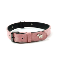 2 PCS Soft Leather Dog Collar - Adjustable & Durable for Medium/Large Dogs S-(48*2.0cm)