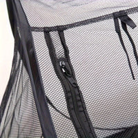 Black Portable Pop-Up Pet Tent - Lightweight Foldable Outdoor Enclosure for Dogs & Cats, Breathable Mesh Travel Kennel